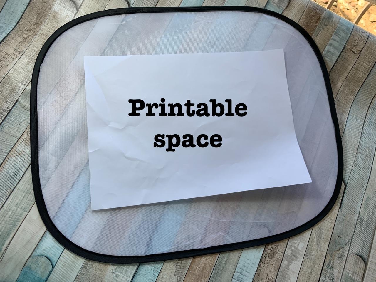 Custom printed sun shade discount