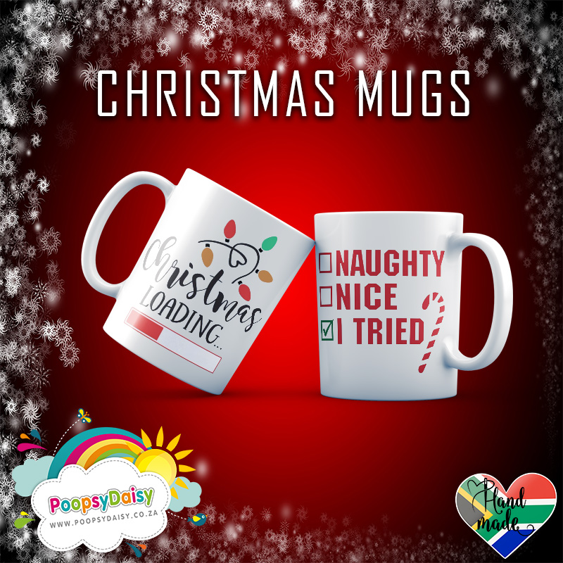Christmas Mugs Poopsy Daisy