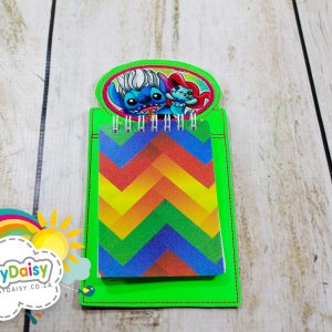 Mini Notebook holder – Stitch scrump Green