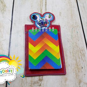 Mini Notebook holder – Stitch Red